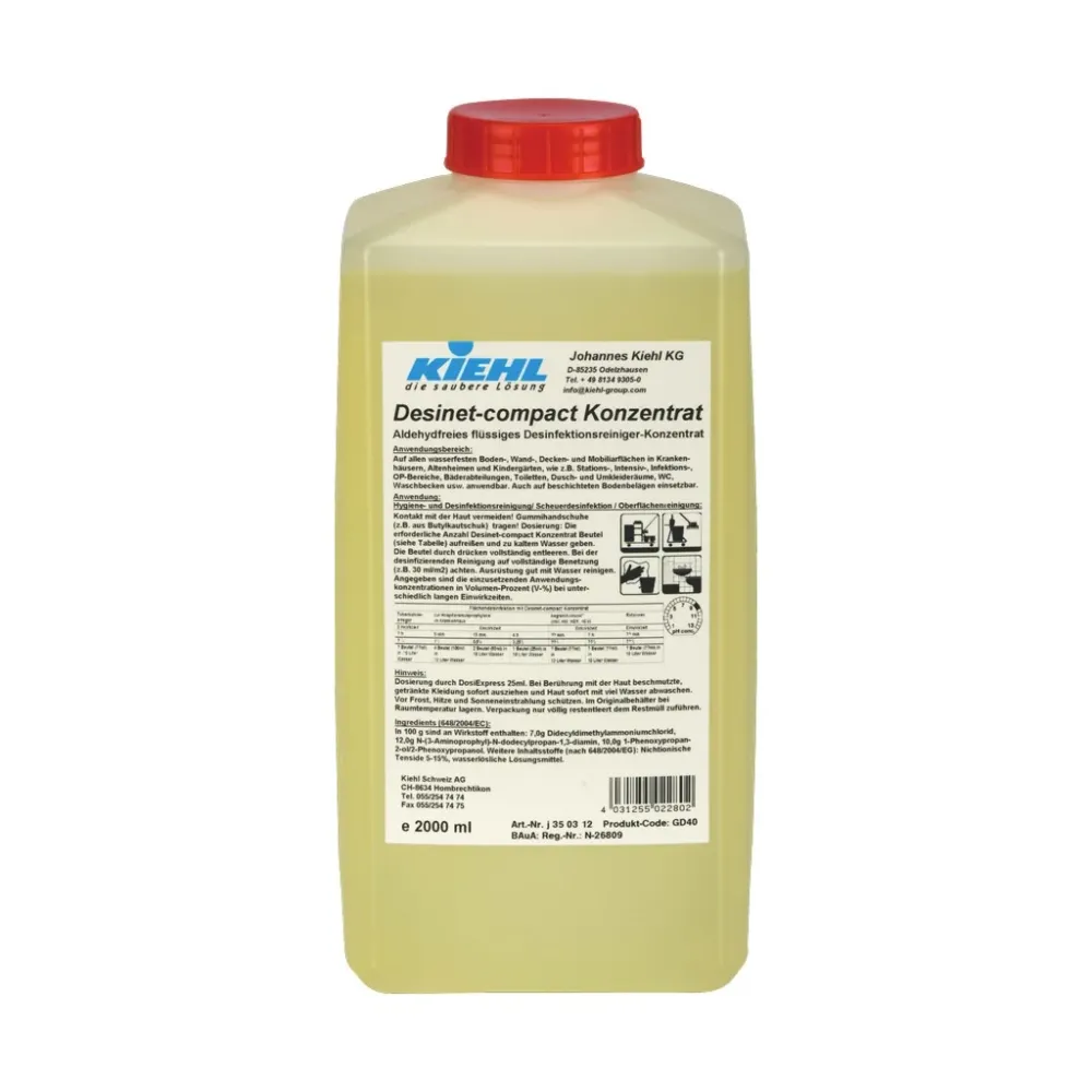 DESINET-COMPACT KONC. KIEHL, 3X2 L, FERT. TISZTÍTÓ