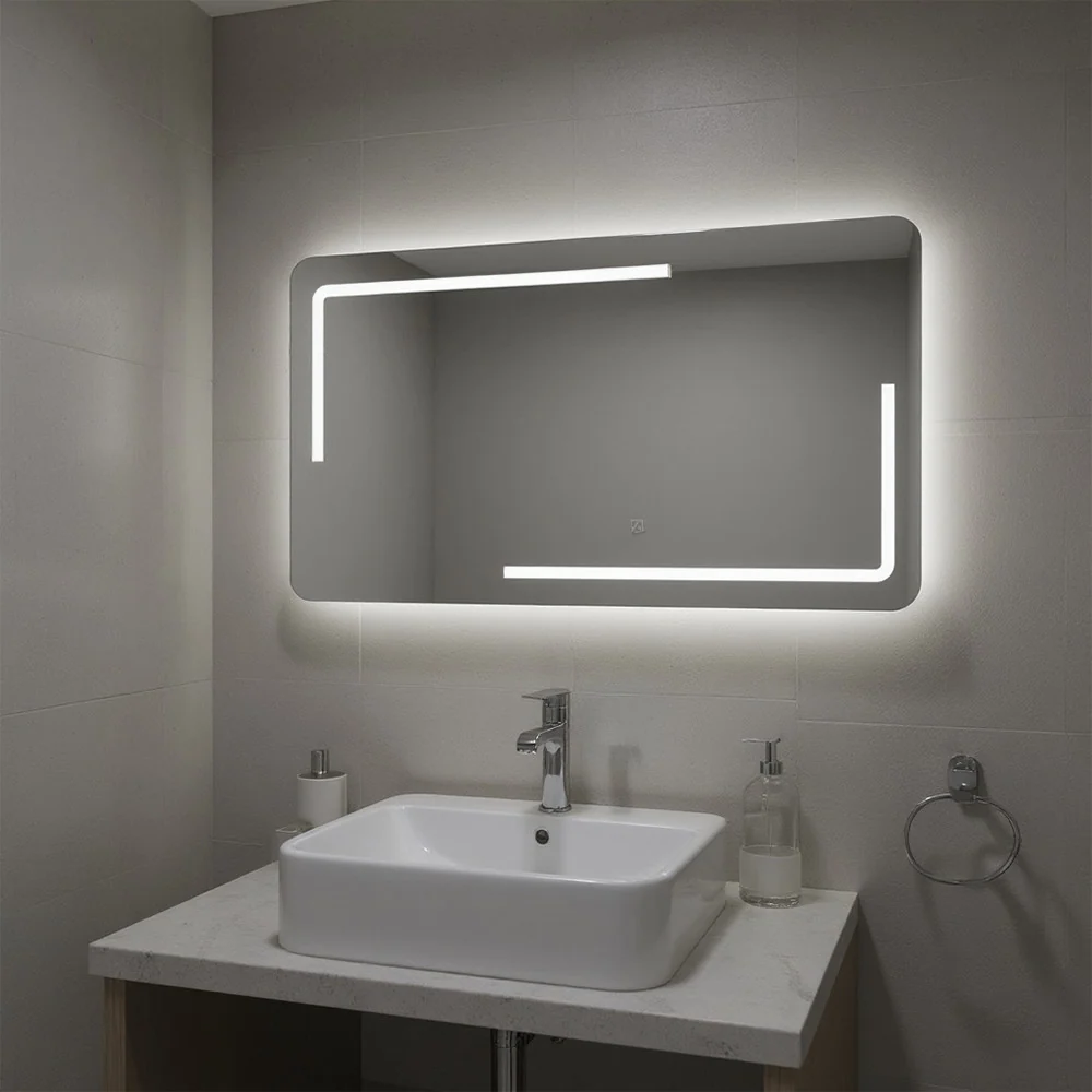 Ada 120 tükör led világítással 120x60 cm