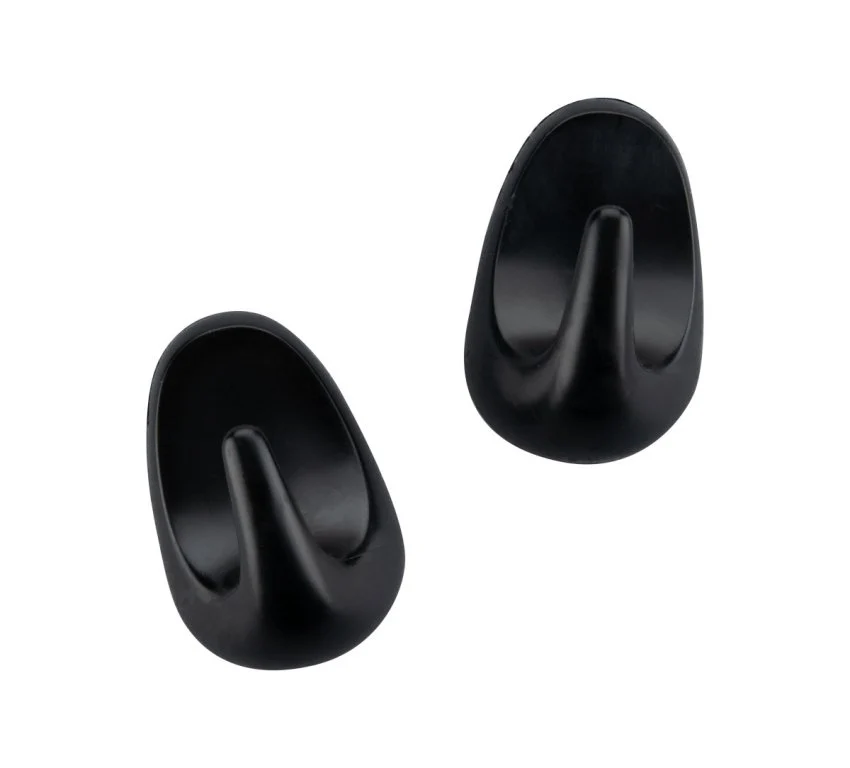 FM Akasztó 2 db 5 cm fekete Home