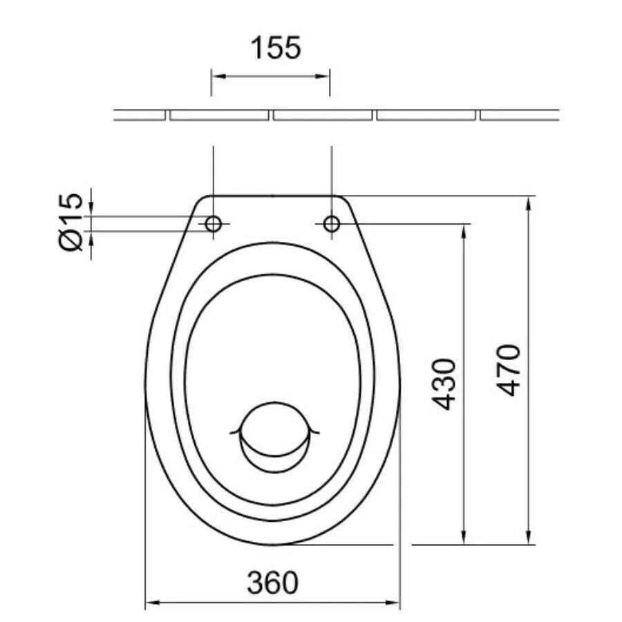 Alföldi Bázis WC-csésze hátsó kifolyású, laposöblítésű + CleanFlush (7095-R001)