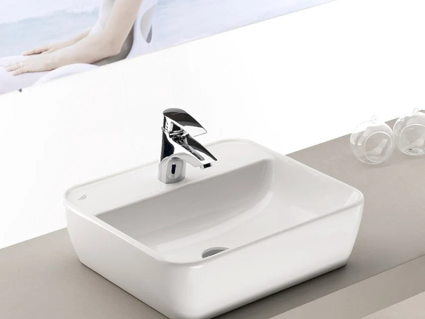 CeraStyle ONE - PULTRA ültethető - Top Counter - porcelán mosdó - - csaplyukas - 46 x 42 cm