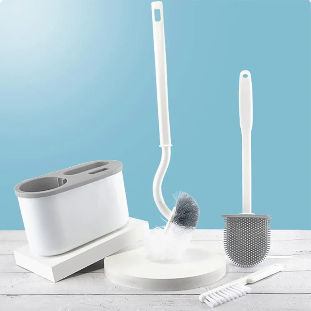 3 darabos szilikon WC-kefe készlet | CleanWave