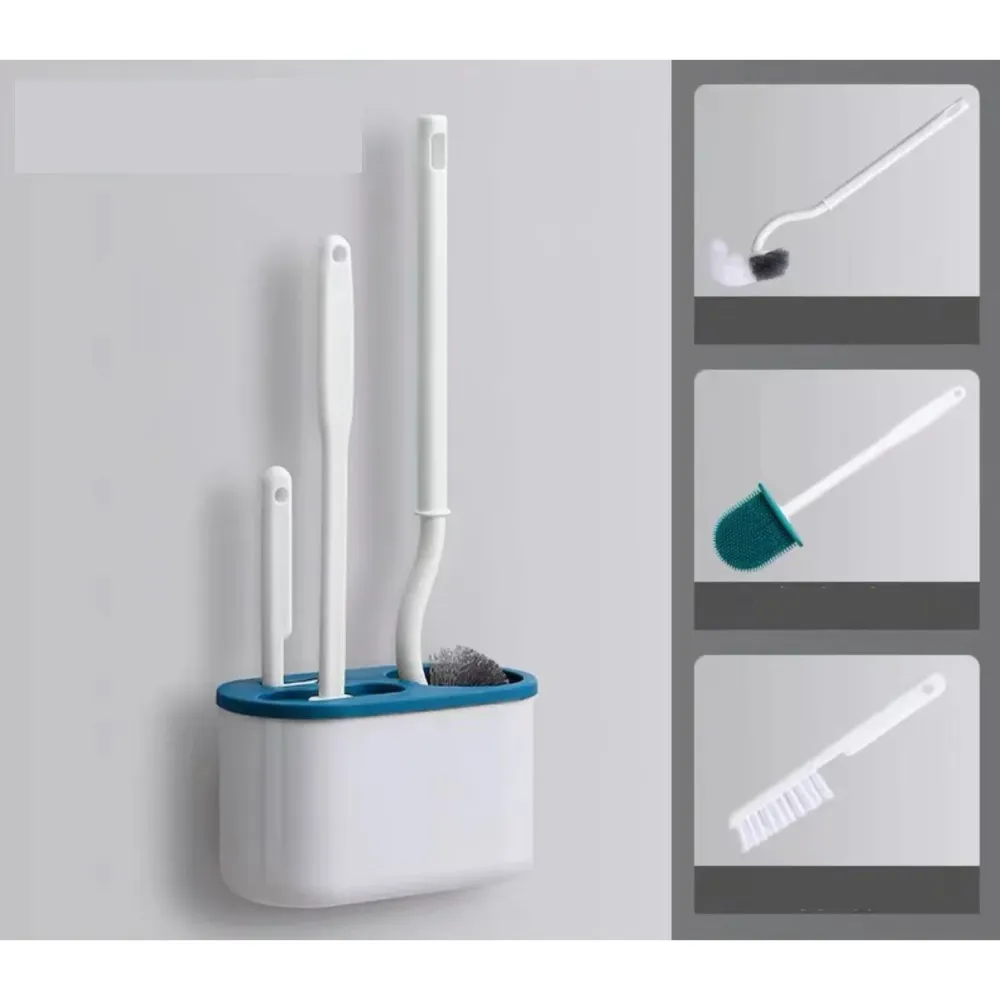 3 darabos szilikon WC-kefe készlet | HomeGrip
