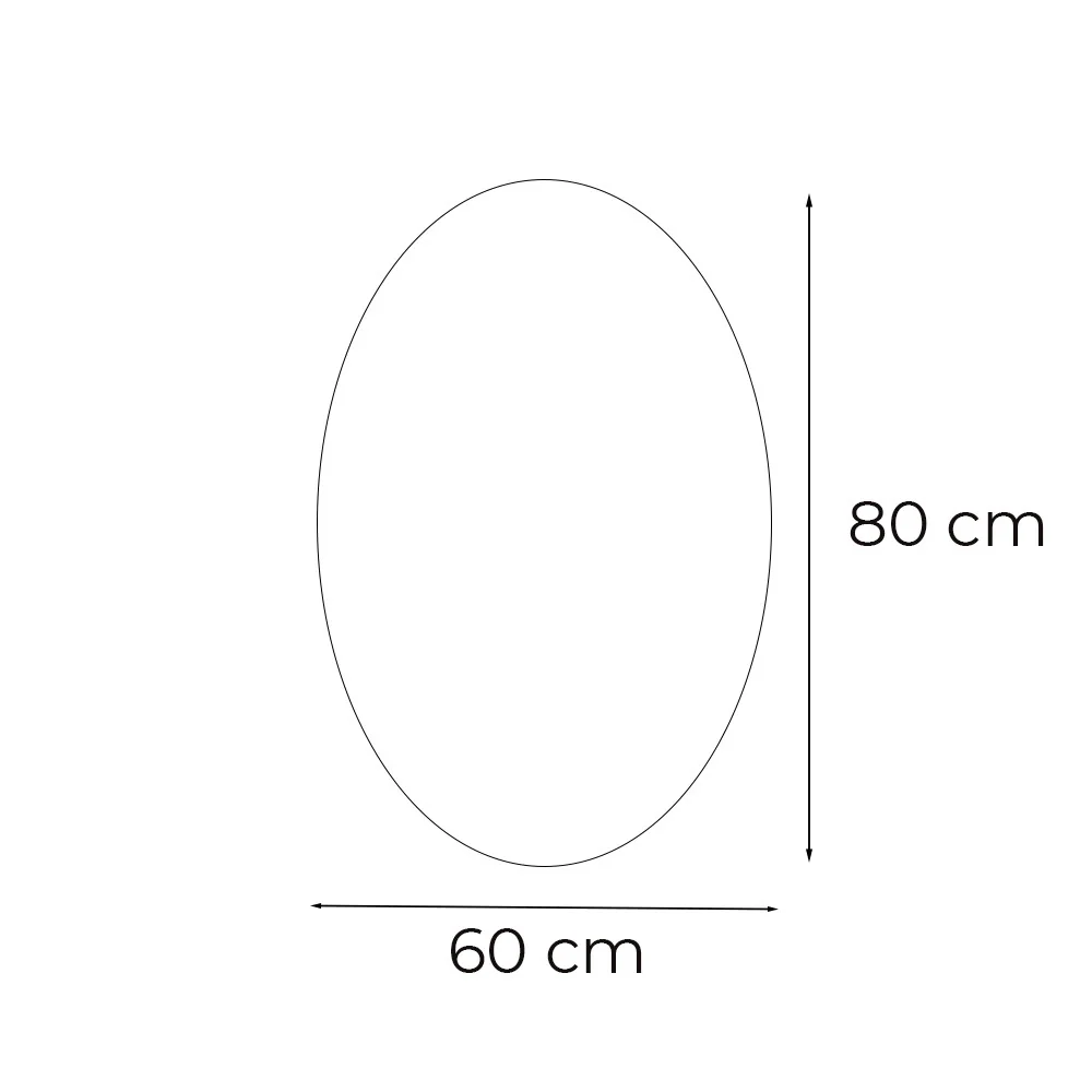 Dea 60 tükör led világítással 60x80 cm