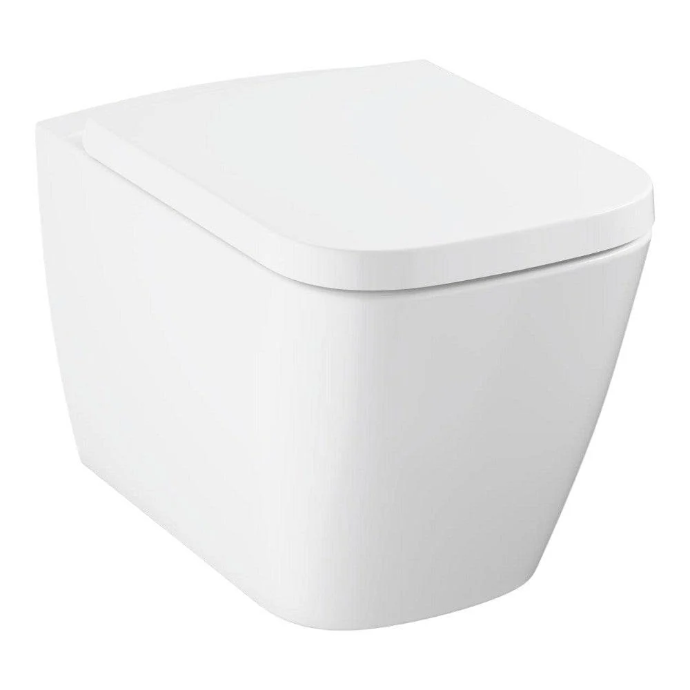 Grohe BauEdge Ceramic WC csésze, fali, mély öblítéses, perem nélküli + WC ülőke (106740SH00)