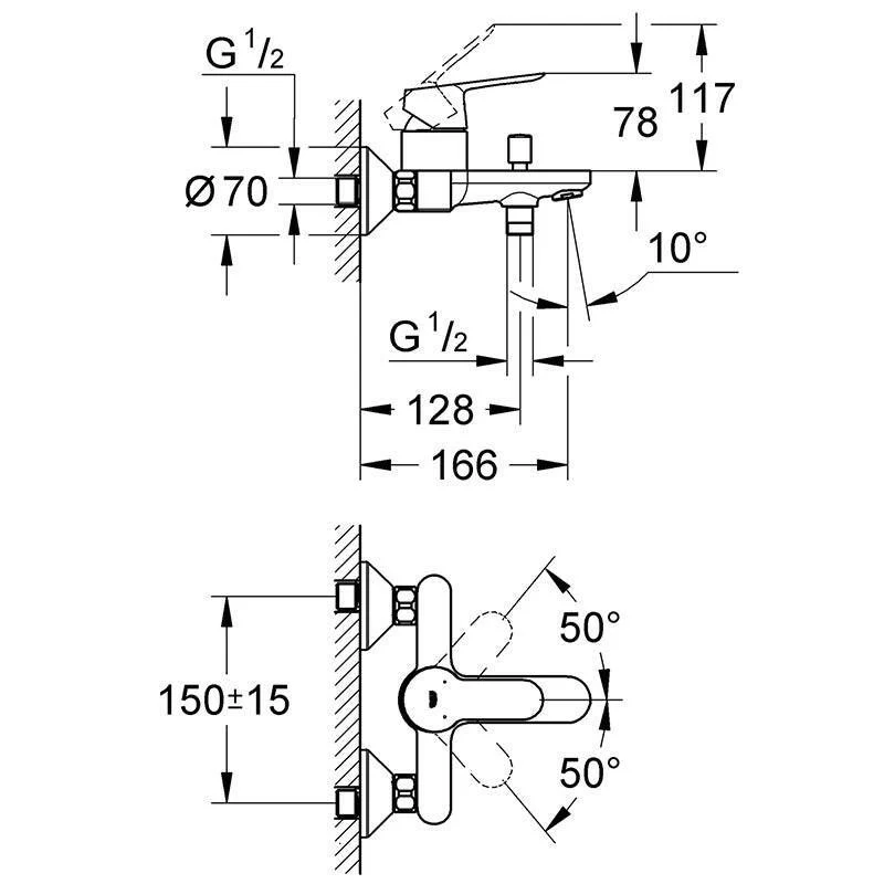 Grohe Bauedge kádcsaptelep (23334000)