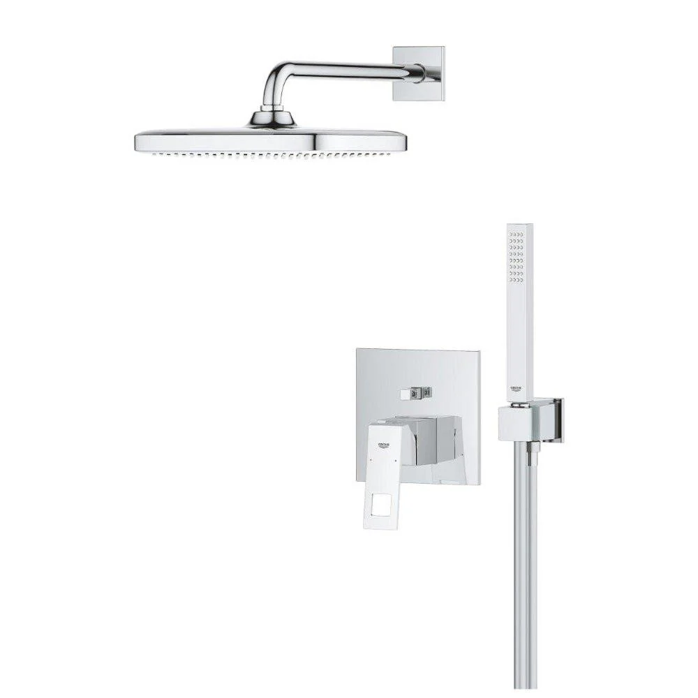 Grohe Eurocube rejtett zuhanyrendszer, Tempesta 250 Cube fejzuhany (25289000)