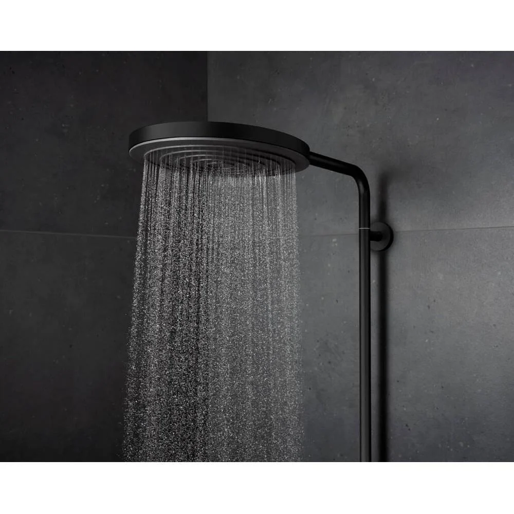 Hansgrohe Pulsify S Puro zuhanyrendszer termosztátos, EcoSmart, kézizuhany 3jet, matt fekete (24237670)