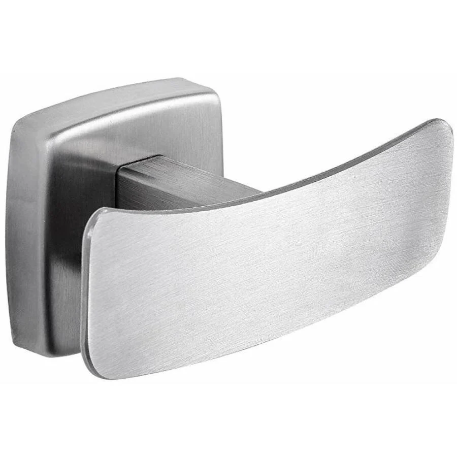 Kétágú akasztó, szállodai, rozsdamentes acél, szálcsiszolt selyem, INOX