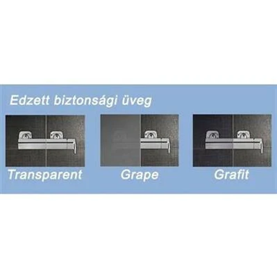 Ravak BLDP2-100 zuhanyajtó fehér + transparent ( 0PVA0100Z1 )