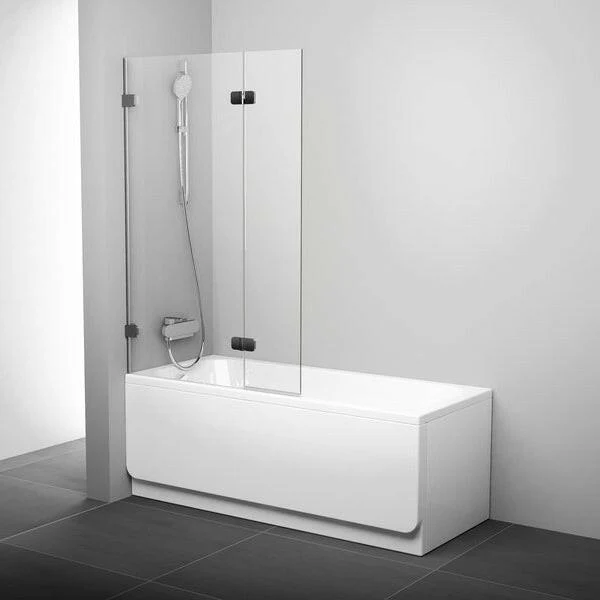 RAVAK BVS2 100 kádparaván króm+ transparent balos ( 7ULA0A00Z1 )