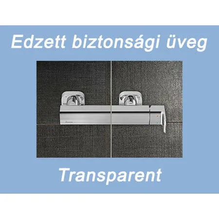 RAVAK BVS2 100 kádparaván króm+ transparent balos ( 7ULA0A00Z1 )