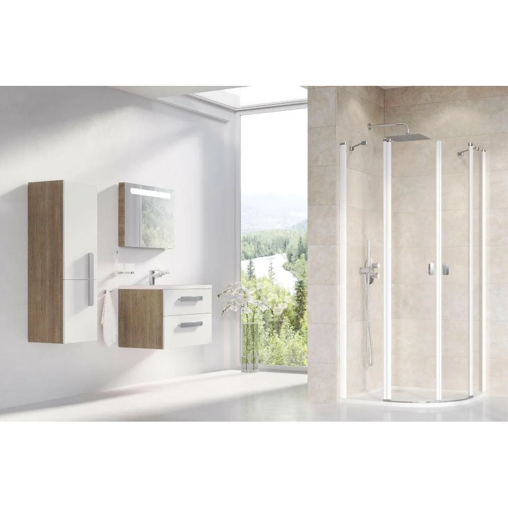Ravak CSKK4 90 zuhanykabin fehér + transparent