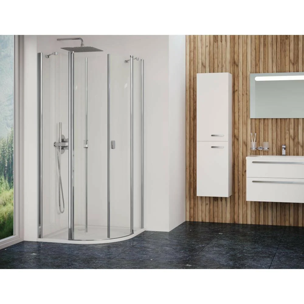 Ravak CSKK4 90 zuhanykabin fehér + transparent