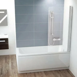 Ravak CVS1-80 kádparaván fehér + transparent jobbos (7QR40100Z1)