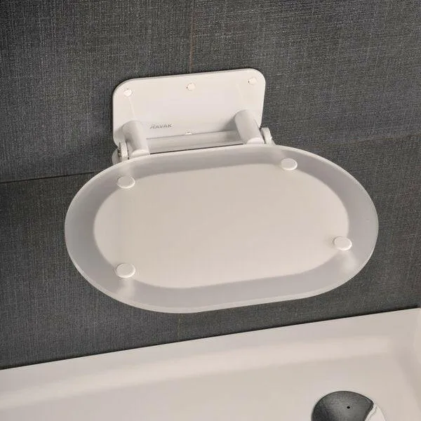 Ravak OVO chrome zuhanykabin ülőke clear/fehér (B8F0000028)
