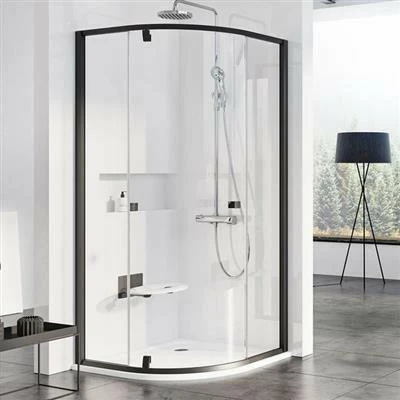 Ravak PSKK3 90 zuhanykabin fekete + Transparent ( 37677300Z1 )