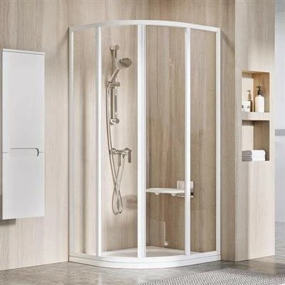 Ravak SKCP4-80 195 zuhanykabin, fehér+Transparent üveg ( 3114O102Z1 )