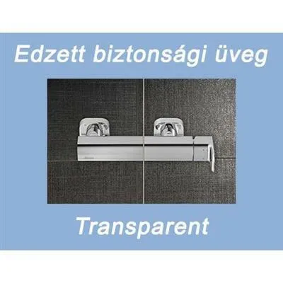 Ravak SMSD2 100 B zuhanyajtó króm + transparent balos ( 0SLABA00Z1 )