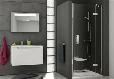 Ravak SMSD2 110 B zuhanyajtó króm + transparent jobbos ( 0SPDBA00Z1 )