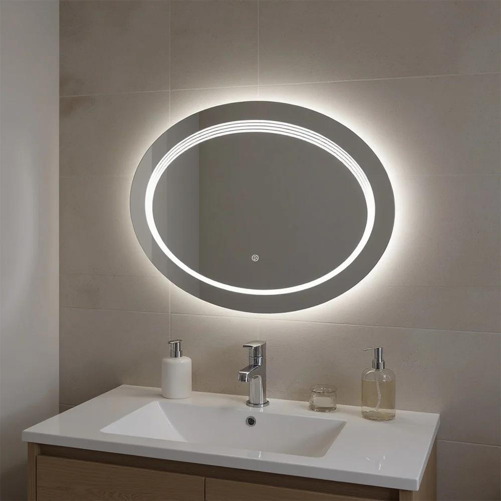 Ria 80 tükör led világítással 80x60 cm