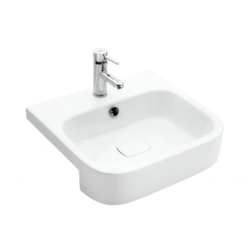 Sanovit - 3057 collections - PULTRA ültethető - Top Counter - porcelán mosdó - - 55 x 50,5 cm