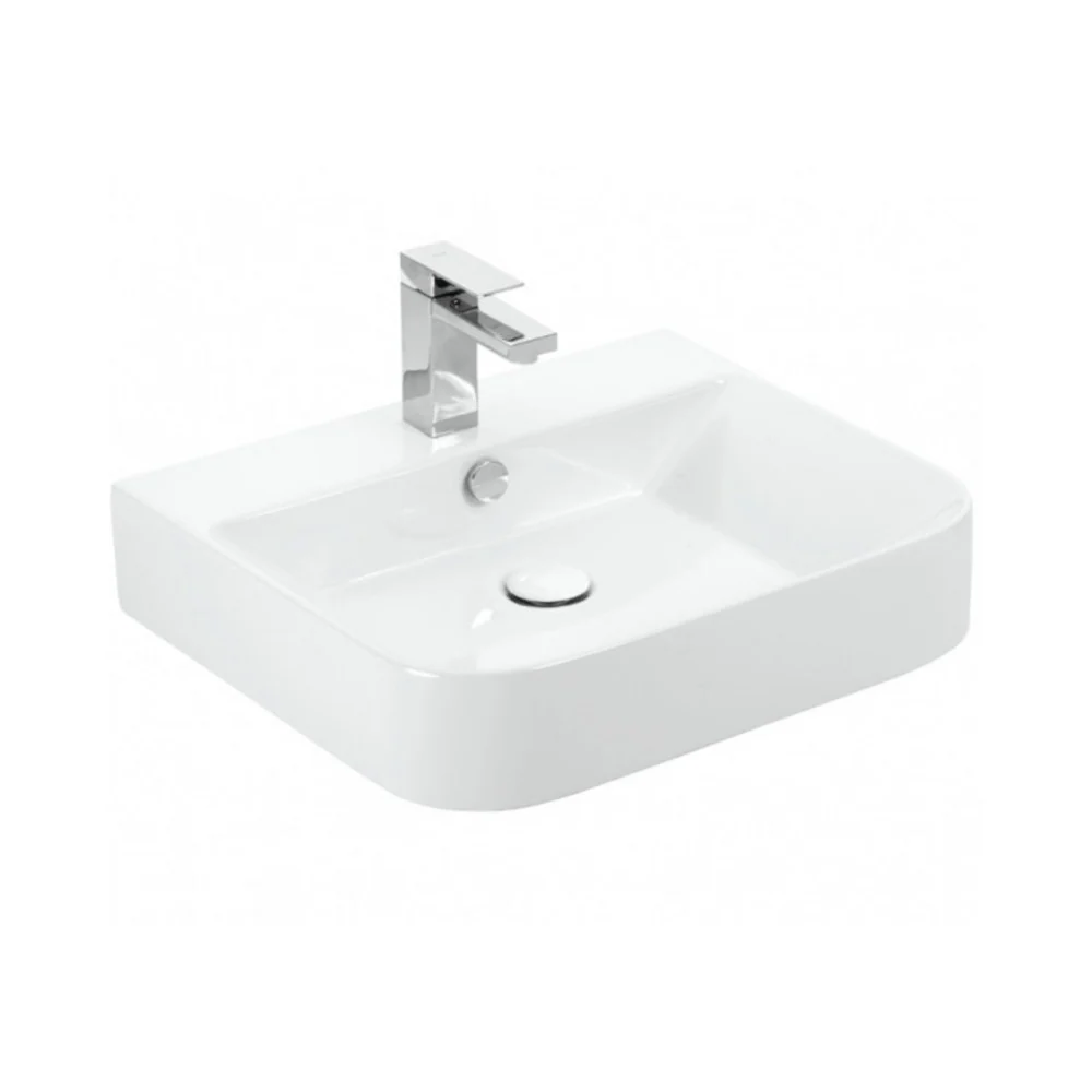 Sanovit ALLEERA - PULTRA ültethető - Top Counter - porcelán mosdó - - 55 x 48 cm