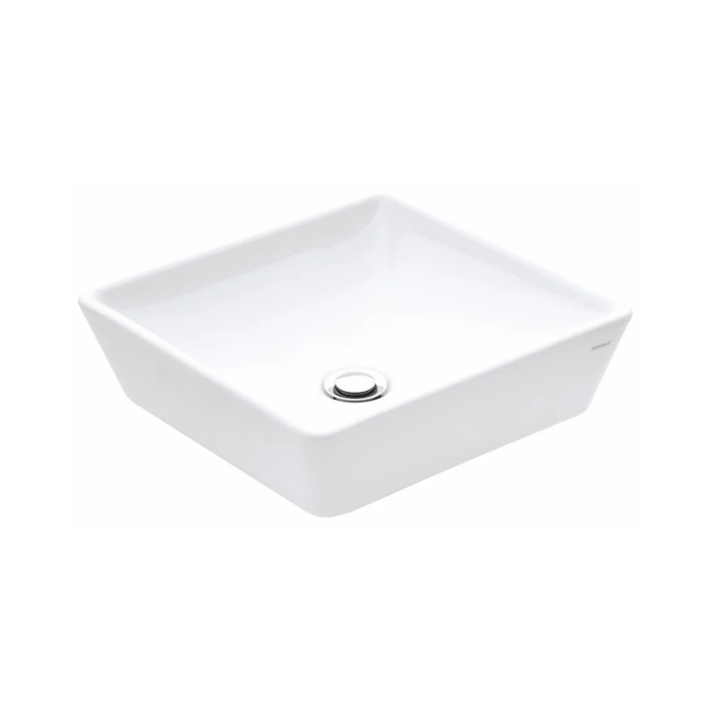 Sanovit DECENTE - PULTRA ültethető - Top Counter - porcelán mosdó - - 40 x 40 cm