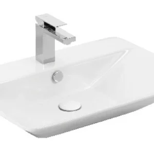 Sanovit TEODORA - PULTRA ültethető - Top Counter - porcelán mosdó - - 65 x 46 cm
