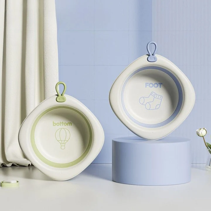 Összecsukható babakád, Vivimall, Babakád, Romuszkuszos talpmintával, Lila, 31.5x31.5x3.5 cm, 3L