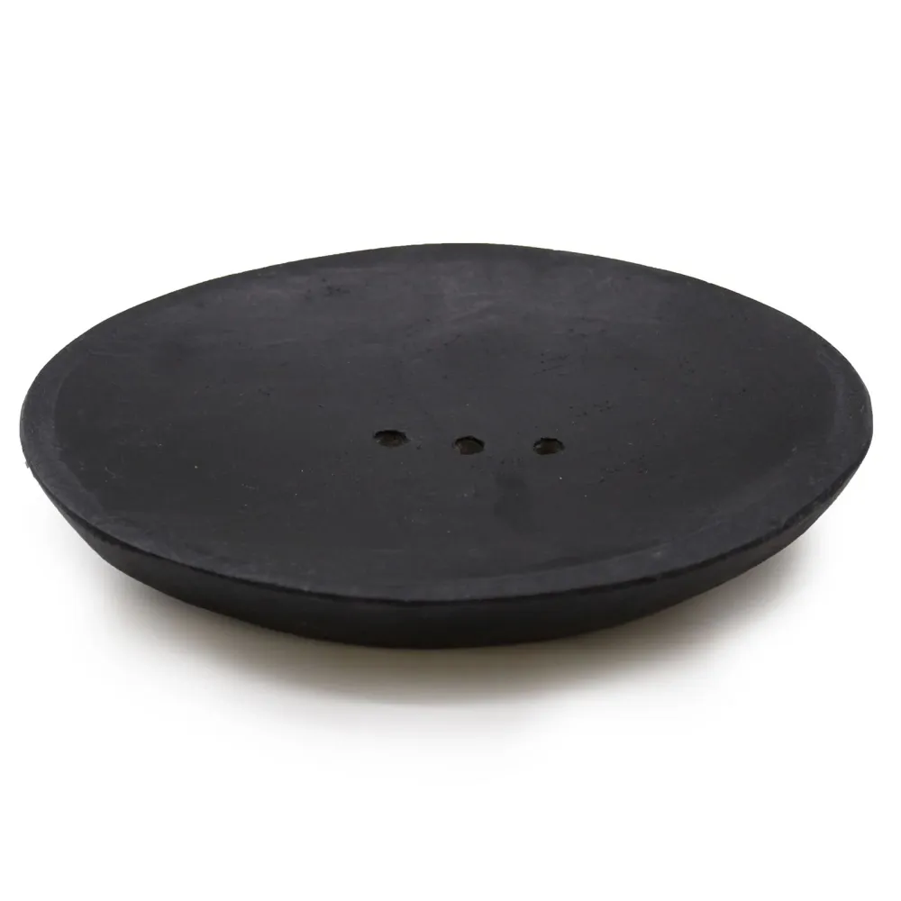 Szappantartó fekete márvány ovális
