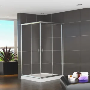 Vela Banyo TMP zuhanykabin - 90 SZÖGLETES - 5 mm víztiszta vízlepergető üveggel - 90 x 90 x 190 cm