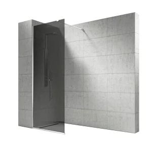 Vela Banyo WALK zuhanyfal - 8 mm vízlepergetői FÜSTÜVEG - 130 x 200 cm