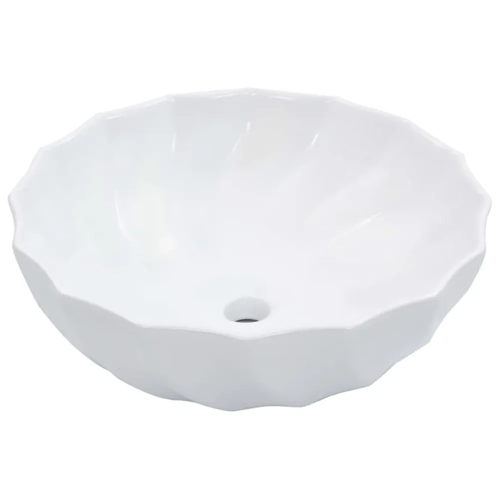 vidaXL fehér kerámia mosdókagyló 46 x 17 cm