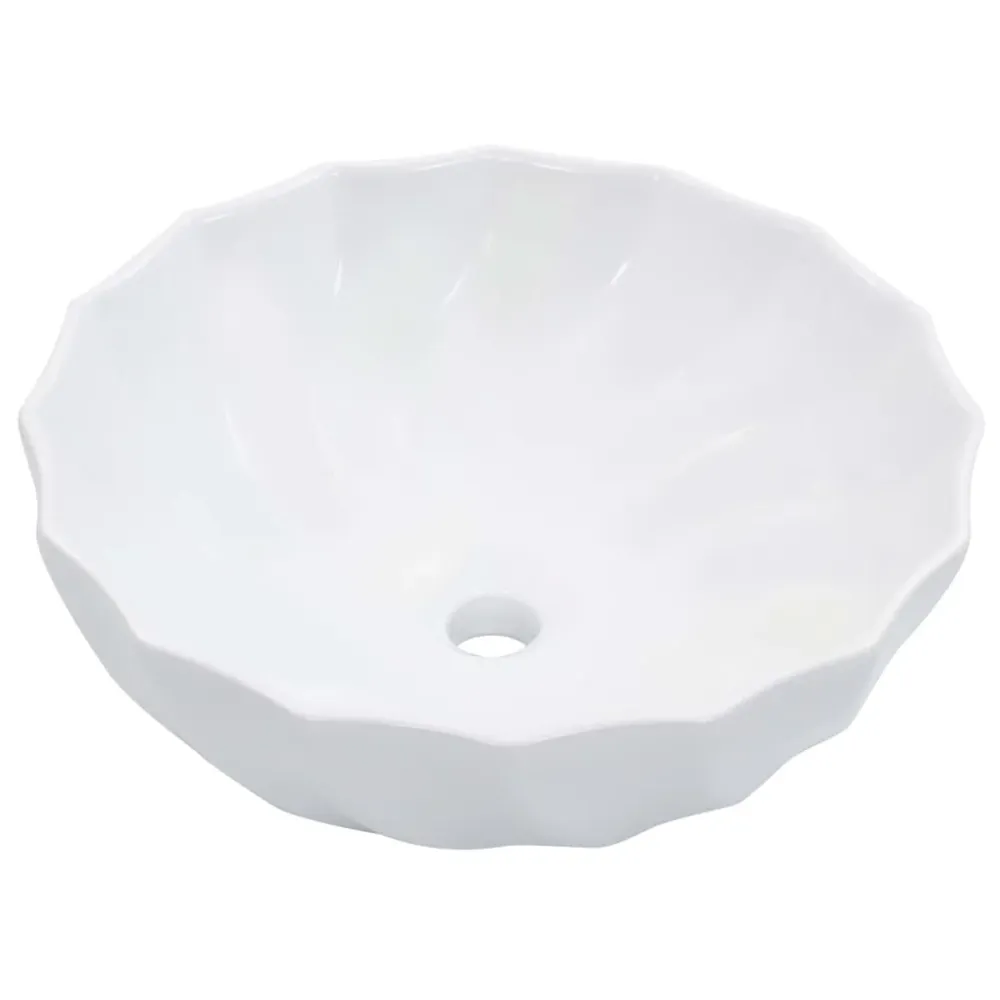 vidaXL fehér kerámia mosdókagyló 46 x 17 cm