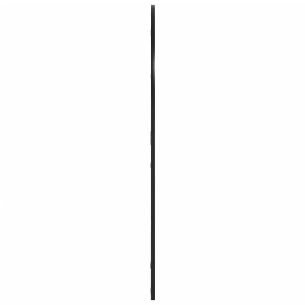 vidaXL fekete ívelt vas fali tükör 100x110 cm