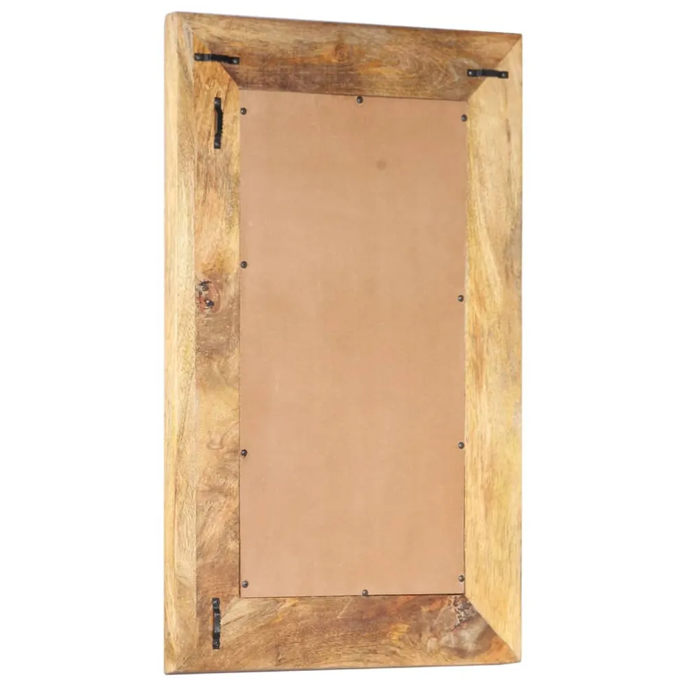 vidaXL kézzel faragott tömör mangófa tükör 80 x 50 x 2,6 cm