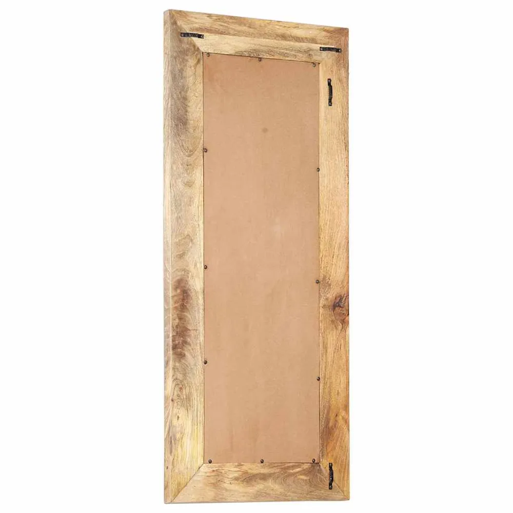 vidaXL kézzel faragott tömör mangófa tükör 110 x 50 x 2,6 cm