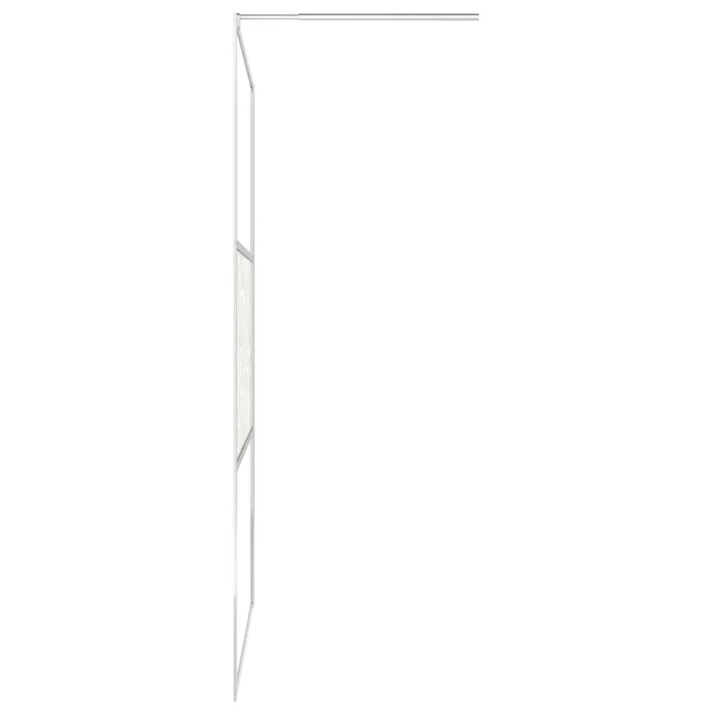 vidaXL zuhanyfal kőmintás ESG üveggel 140 x 195 cm