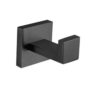 Viva NERO - fürdőszobai kiegészítő - 1-es fogas - matt FEKETE - 6 cm
