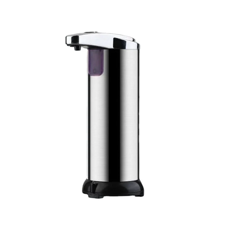 Vivimall folyékony szappan-/fertőtlenítőszer-adagoló, infravörös mozgásérzékelővel, rozsdamentes acélból, 250 ml, 19 x 11...