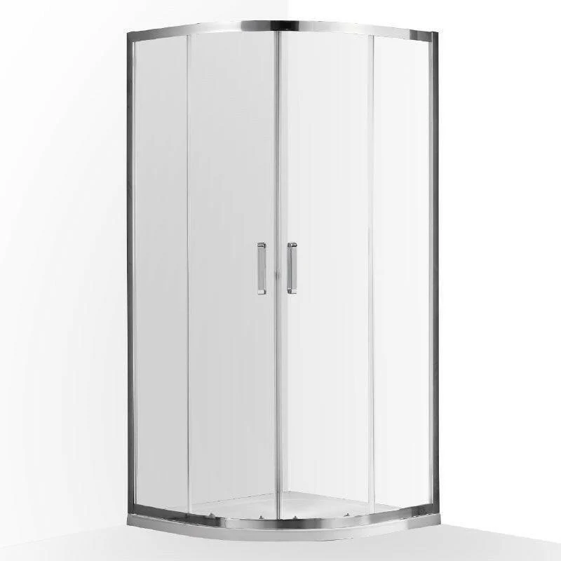 Wellis Caprera 2 tolóajtós íves zuhanykabin Easy Cleannel (90x90x185) (WC00432)