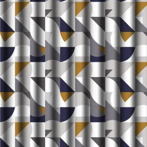 Zuhanyfüggöny - SILVER MOSAIC - Impregnált textil - 180 x 200 cm