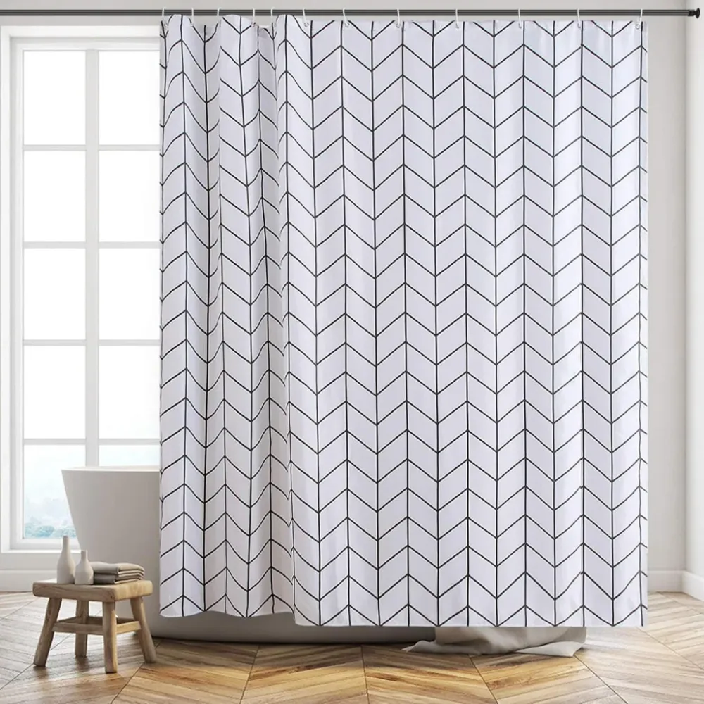 Zuhanyfüggöny - SQUARE - Impregnált textil - 180 x 200 cm