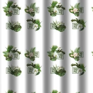 Zuhanyfüggöny - TROPIC - Impregnált textil - 180 x 200 cm