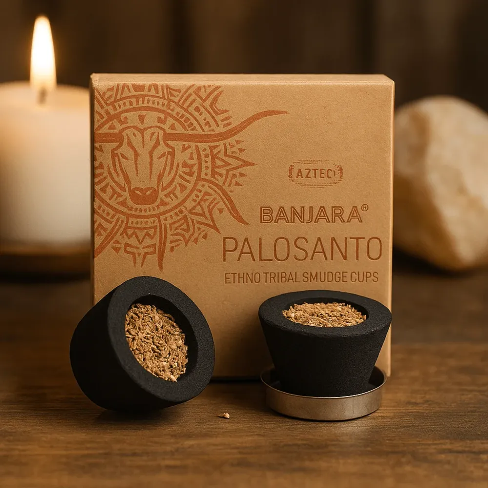 Palo Santo és zsálya füstölő csészék, Banjara