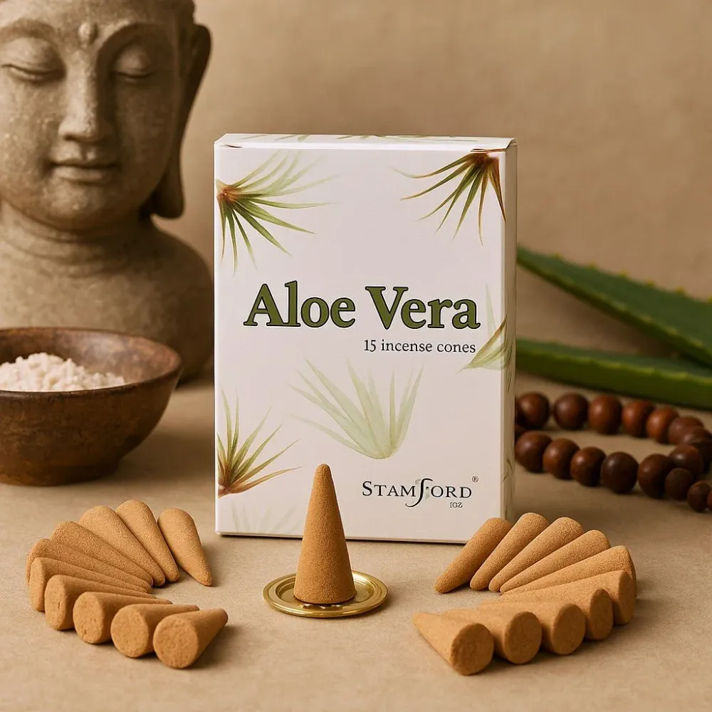 Aloe Vera Füstölő Kúpok 15 Darab Stamford