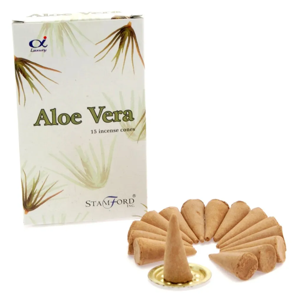 Aloe Vera Füstölő Kúpok 15 Darab Stamford