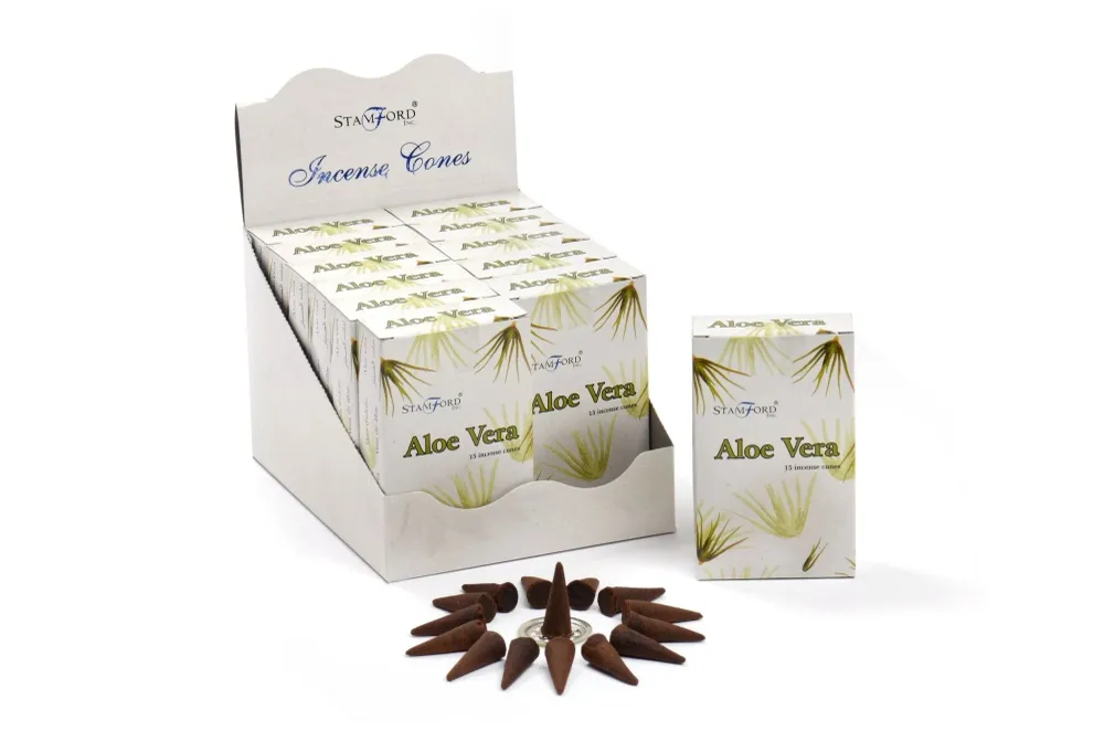 Aloe Vera Füstölő Kúpok 15 Darab Stamford