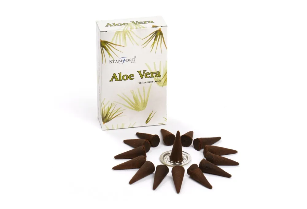 Aloe Vera Füstölő Kúpok 15 Darab Stamford